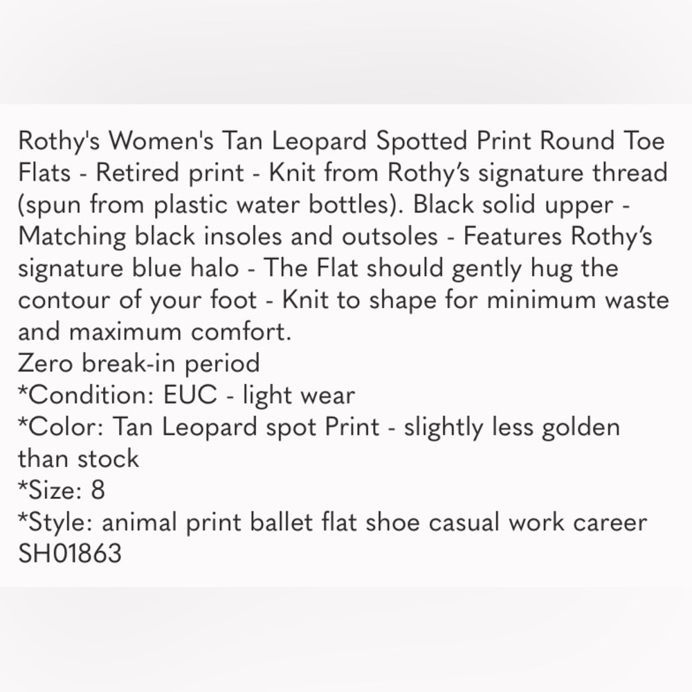 Leopard Rothy’s Ballet Flats - Picture 11 of 11